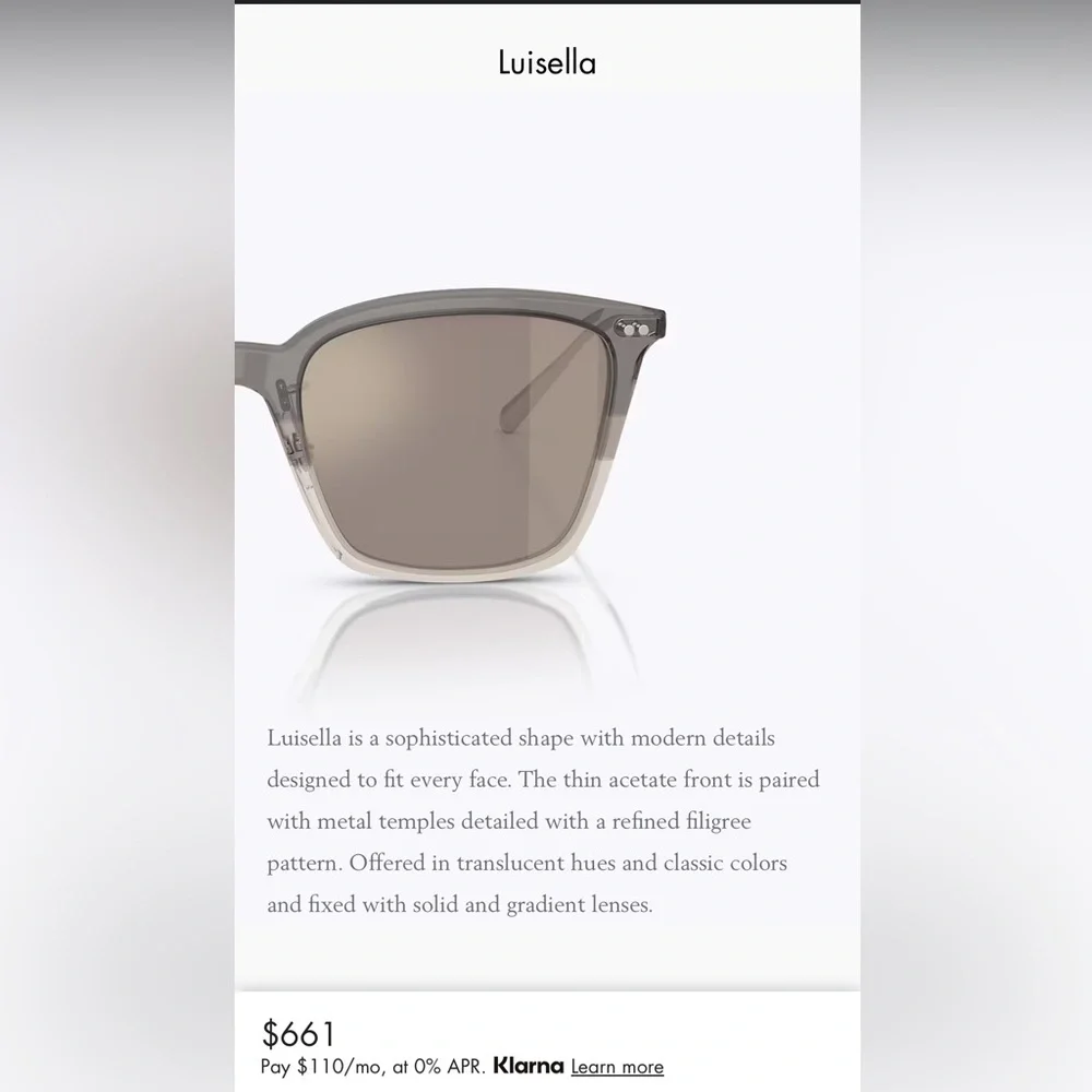 Oliver Peoples Luisella Sunglasses - Picture 2 of 12